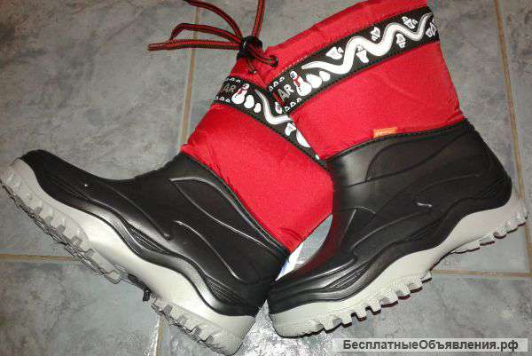 Утепленные сапоги резиновые для мальчика