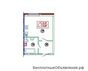 Студия в пригороде Краснодара без посредников