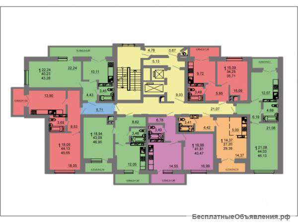 ККБ, Квартира студия в сданном доме