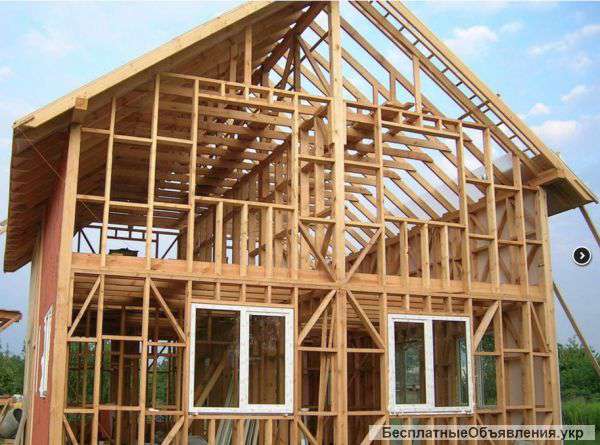 Строим Каркасные деревянные дома, бани и сруб под ключ.Одесса