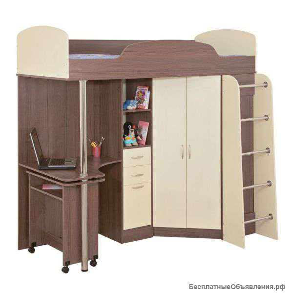 Кровать чердак двухъярусная "Бриз 1" (новая)