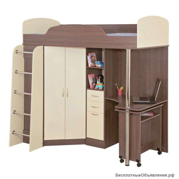 Кровать чердак двухъярусная "Бриз 1" (новая)