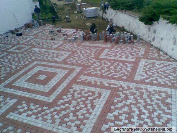 Укладка тротуарной плитки