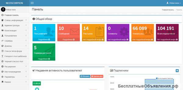 Установлю скрипт Mailwizz (MailSensey) для рассылки