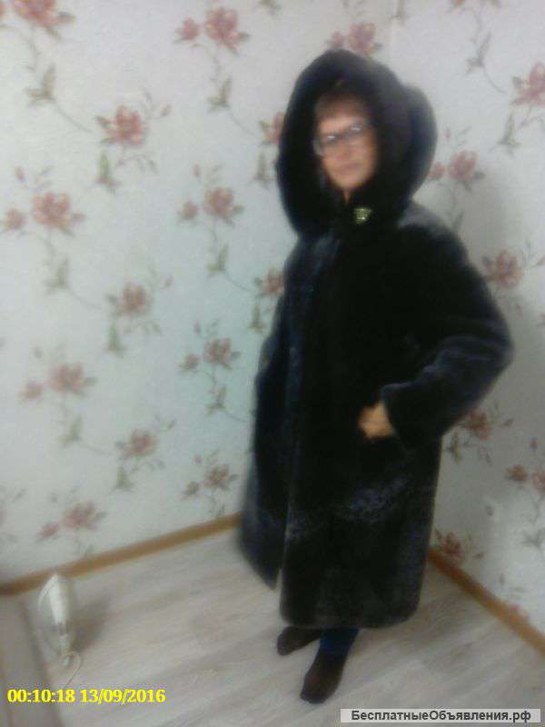 Шуба новая размер 50/56 мутон