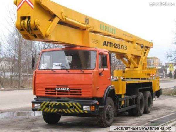 Аренда автовышки 28 метров