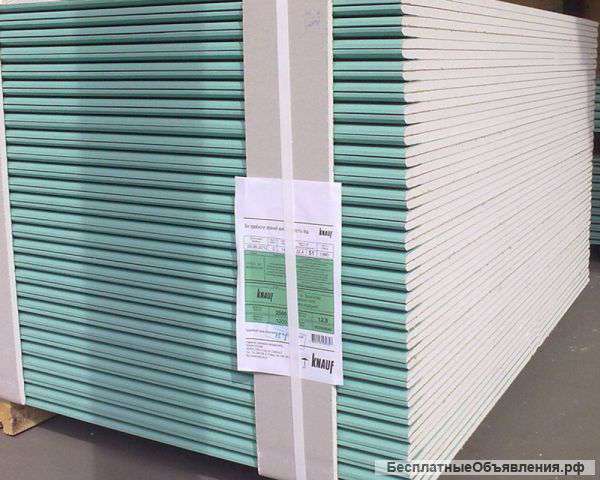Гипсокартон knauf 9,5 мм ; 12,5 мм