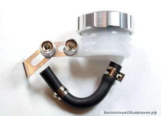 Тормозной бачок для мотоцикла, серебристого цвета, универсальный