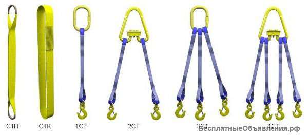 Стропы (чалки) текстильные грузоподъемные