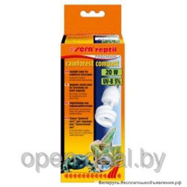 Лампа для террариума Sera reptil rainforest compact 5.0 20Вт