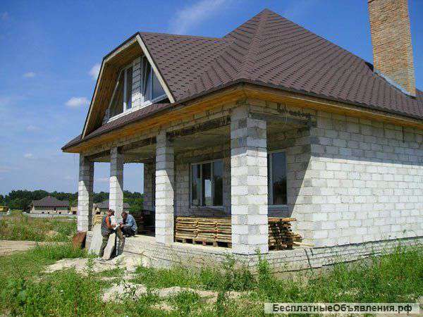 Дом из шлакоблока 10 на 10