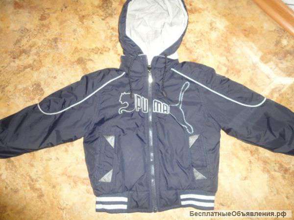 Курточка детская PUMA двухстаронняя новая на 2-4 года