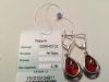Серьги серебро 925, янтарь,929040103