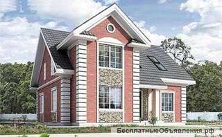 Дом из кирпича 11,5 х 11,5. Площадью: 195,9 м2