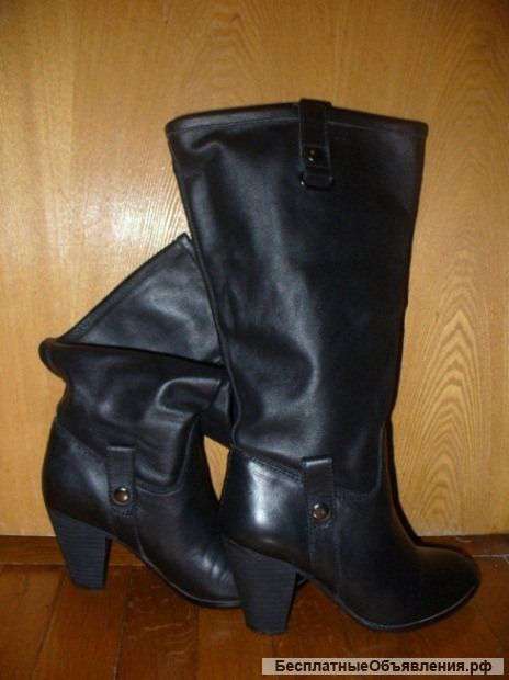 Кожаные сапоги демисезонные torrini (36 размер)