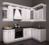 Классическая кухня в цвете "Белый патина серебро"