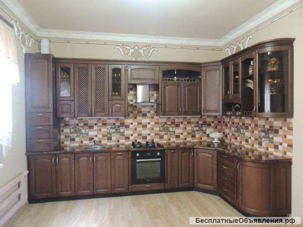 Кухня из натурального дерева
