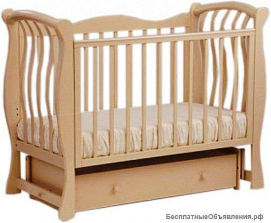 Кровать детская Кубаньлесстрой БИ 07.2 Ландыш слоновая кость