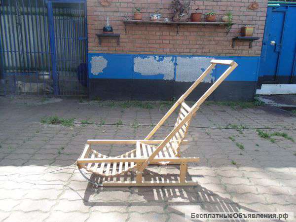 Деревянные детские санки