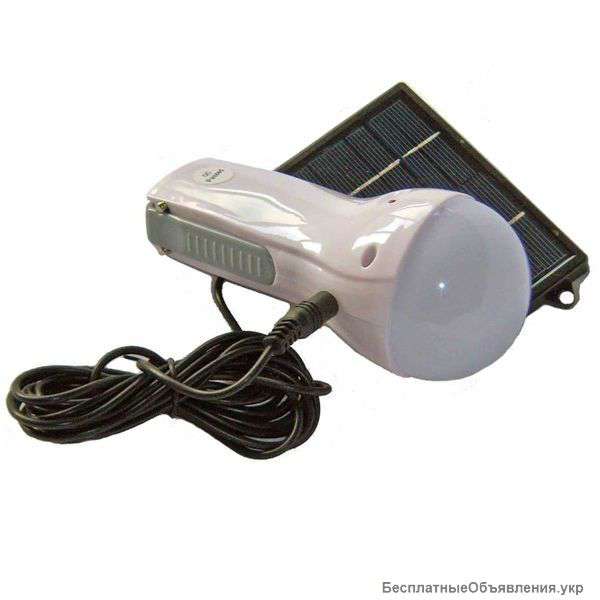 Фонарь LED лампа GD-652 + солнечная панель