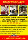 Уничтожение клопов, тараканов с гарантией