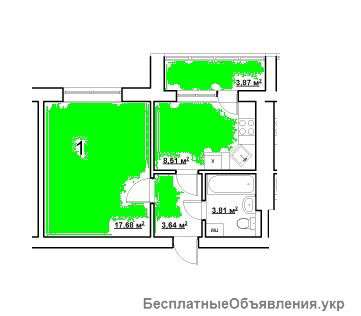 Доступная цена на -1 ком квартиру-37кв.м