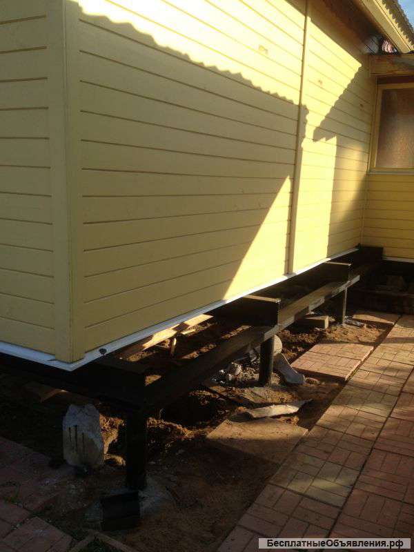 Монтаж армированных винтовых свай