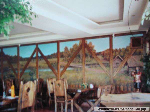 Отделка фасадов гостиниц, кафе, домов и пр.