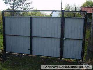 Распашные ворота на заказ в Краснодаре Великолепно смотрятся Изготовление, монтаж