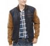I Jeans by Buffalo Mens Jacket alto varsity faux suede polyester size S M NEW