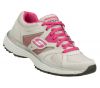 Skechers Womens Athletic Shoes agility light gray pink lace up size 10 NEW