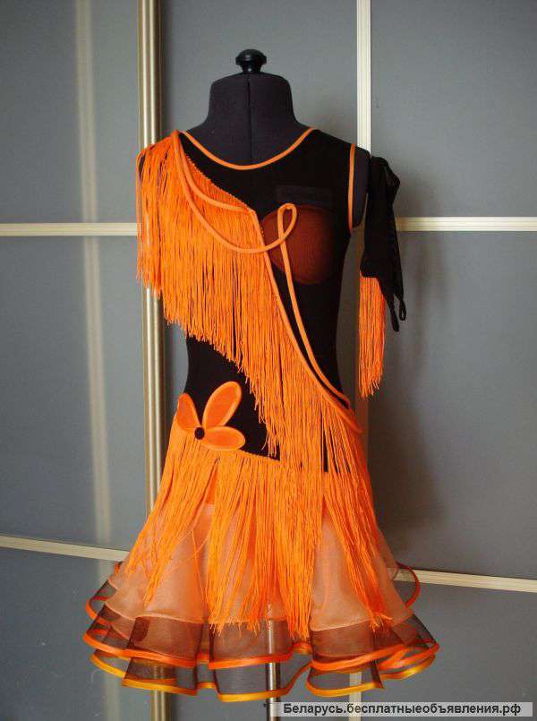 Платье для бальных танцев огненная латина