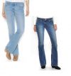 Levis 524 Juniors Jeans Slim Boot cut low rise light wash size 1 11 15 NEW