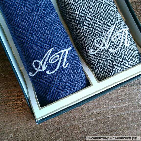 Вышивка монограммы на носовых платках за 1 день