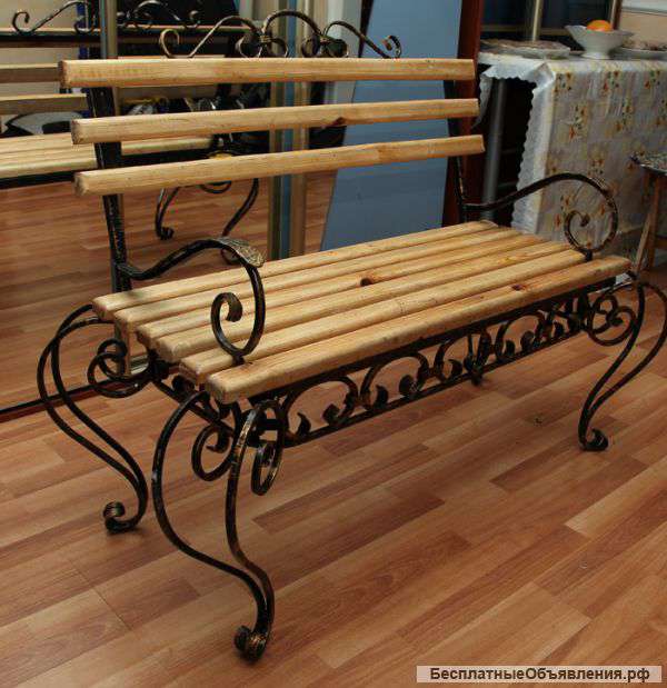 Кованая лавочка - Художественная ковка