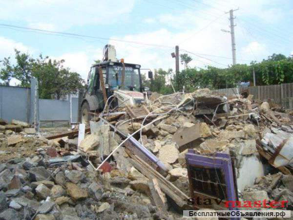 Демонтаж строений, домов, крыш, стен, вывоз строй мусора