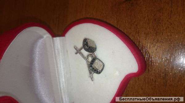 Серьги с бриллиантами недорого