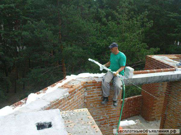 Утепление домов ,мансард,крыш, стен Пеноизолом