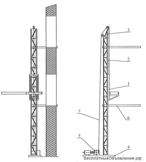 Подъёмник мачтовый ПМС-500, ПМС-750, ПМС-1000