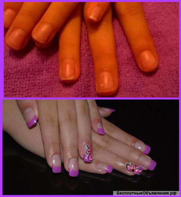 Наращиваю ногти и корекция