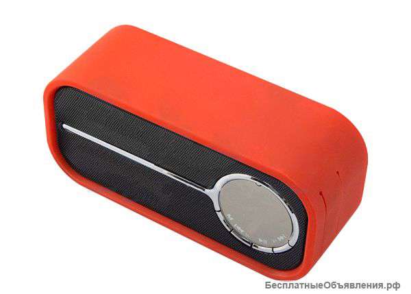 Акустическая колонка 2139 Bluetooth, microSD, USB-flash, AUX, FM красная 18-2139-6