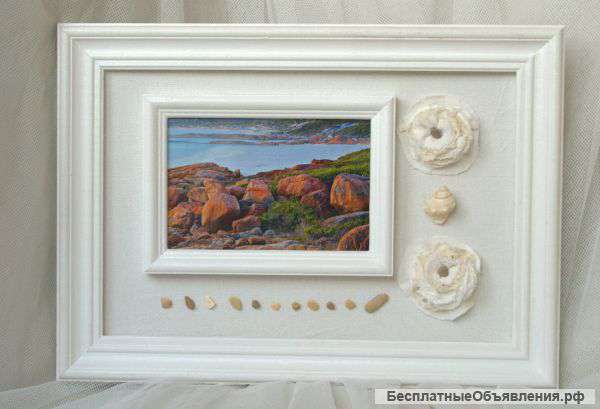 Фоторамы с оригинальным декором. Полезный подарок