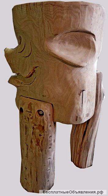 ДУБОВЫЕ резные разделочные колодки (для рубки мяса и рыбы)