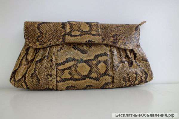 Женский клатч из питона