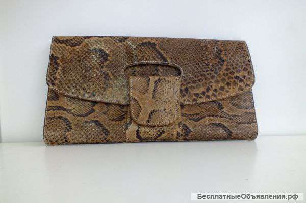 Женский клатч из питона , по низким ценам