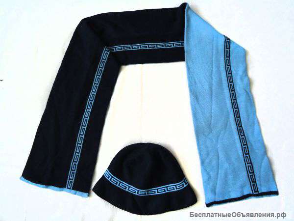 Шапка стиль Нэп и шарф комплект