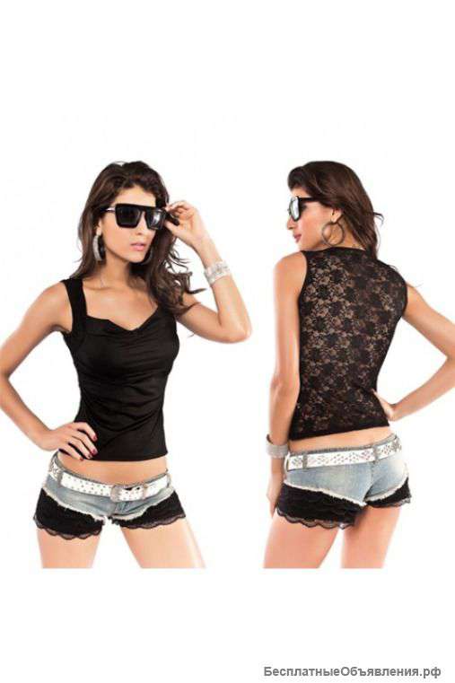 Соблазнительный топ с гипюровой вставкой артикул - Артикул: A3309