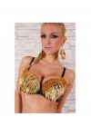 Стильный бюстгалтер с золотистыми шипами артикул - Артикул: A4200