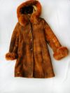 Дубленка рыжая натуральная