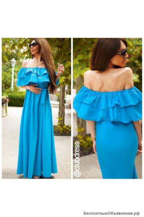 Длинное летнее платье артикул - Артикул: Am7086-3